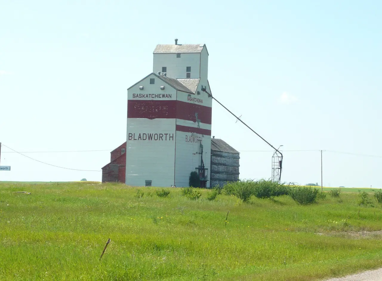 The Bladworth grain elevator, 2014